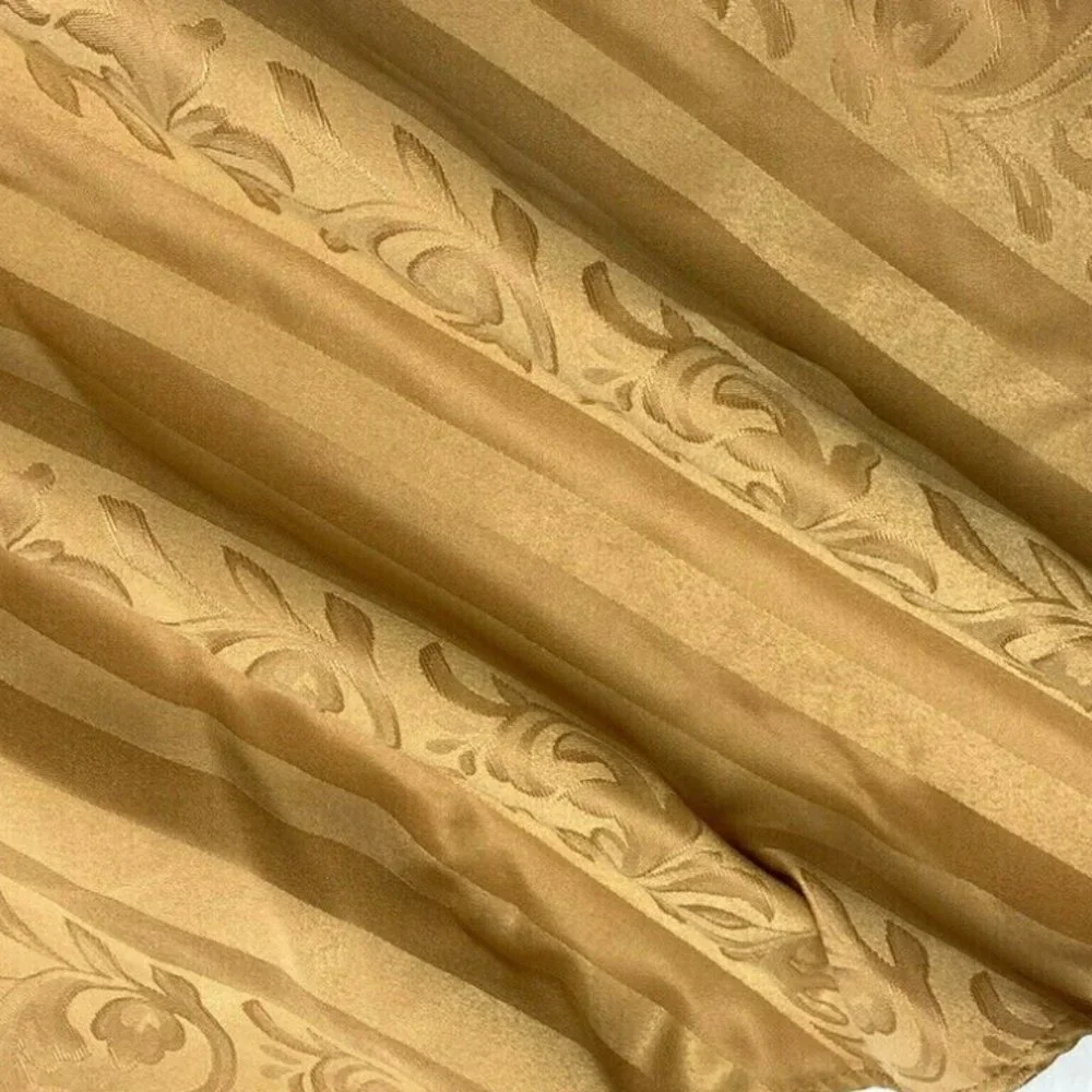 2 Discontinued Luxury Valances Curtains Gold HTF
